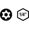 VEGA T15 TORX Security Bits. Professional Grade ¼ Inch Hex