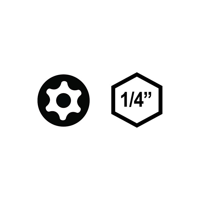 VEGA T15 TORX Security Bits. Professional Grade ¼ Inch Hex