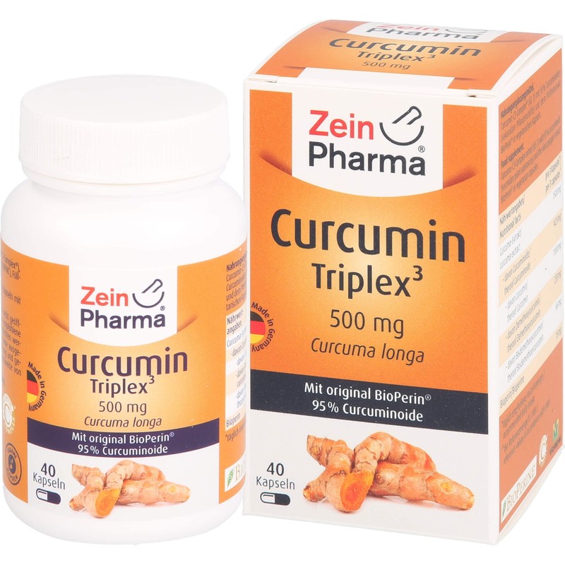 Curcumin Triplex3 500 mg/Cap.95% Curcumin + BioPerin Pack of 40
