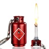 Match Keychain Lighter, Kerosene Refillable, Waterproof Flint Igniter, Permanent Match