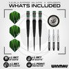 WINMAU Sniper Black 23g - Professional 90% Tungsten Darts Set