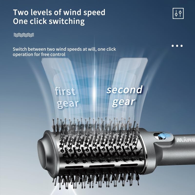 Warmluftbürste Rundbürstenföhn, Multifunktionaler Föhn Kamm, Stylingbürsten, Haartrockner und Styler, Haarstyling