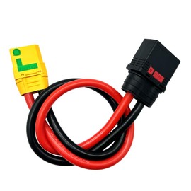 QS8-S Male to XT90 Anti-Ignition Plug Model Aircraft Adapter Cable 10AWG 30CM for Plant Protection Machine Lithium Battery