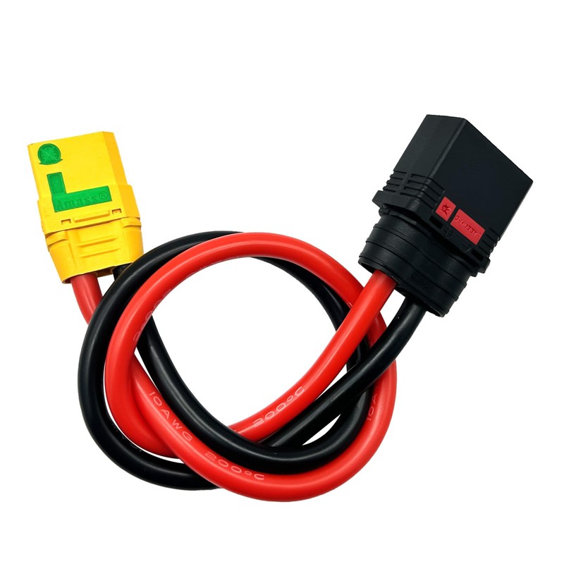 QS8-S Male to XT90 Anti-Ignition Plug Model Aircraft Adapter Cable