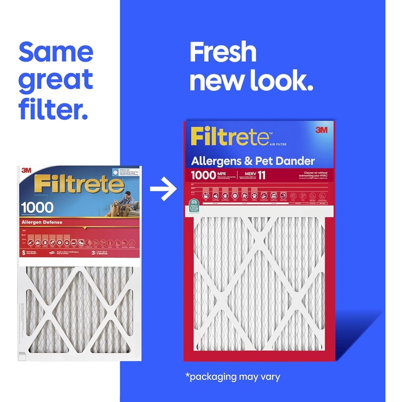 Filtrete 20x25x1 AC Furnace Air Filter, MERV 11, MPR 1000,