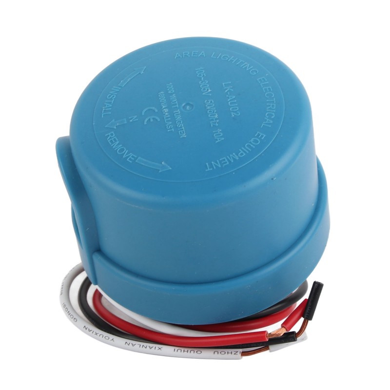 Photocell Sensor Auto Photoelectric Switch Light Controller Waterproof 105‑305V 10A