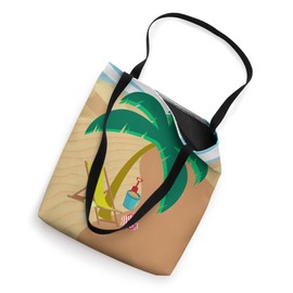 Palm Trees Beach Chair Margaritas and a Sand Bucket Tote Bag