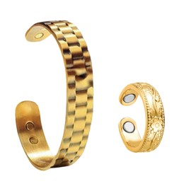 Copper Bracelet Men's Magnetic Bracelet Men's Health Magnetic Copper Prostate Bracelet Fashion Men's Bracelets Great Gift for Men and Boys, Metal