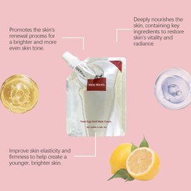 Yeast Eggshell Rip-Off Mask, 100 ml, Gives Your Skin More Elasticity, Effectively Fights Aging, Reduces Wrinkles And Fine Lines, Deeply Nourishes And Moisturizes The Skin, Supports Skin Moisturization, With Gentle Ingredients