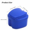 Dental Case Denture Box with Flushable Basket Solid Orthodontic Retainer