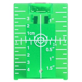 Huepar TP01G-Magnetic Floor Laser Target Plate Card with Stand for Green Beam Applications Enhancing the Visibility of Green Laser Lines or Points 1.3 Times