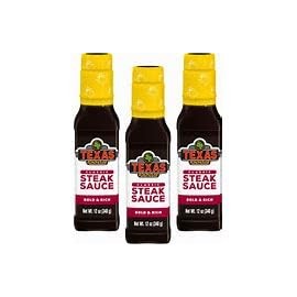 Generic Texas Roadhouse Steak Sauce, Bold & Rich, 3-Pack 12 fl. oz. Bottles