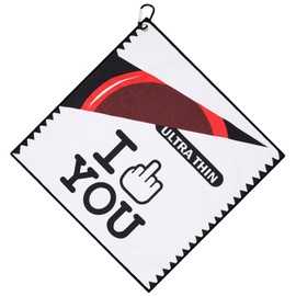 Big Crazy Funny Golf Towel, Golf Towel Gifts for Men, Microfiber Waffle Towel with Carabiner Clip, Golf Accessories for Golf Bag