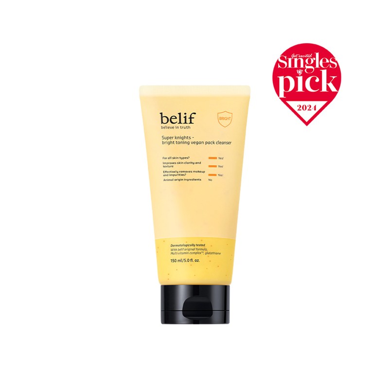 Belif Super Knights Bright Toning Vegan Pack Cleanser 150 mL