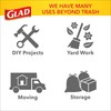 Glad Large Drawstring Trash Bags, ForceFlex 30 Gallon Black Trash