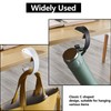 KISOY 2PCS C Shape Purse Hook for Table Handbag Hanger