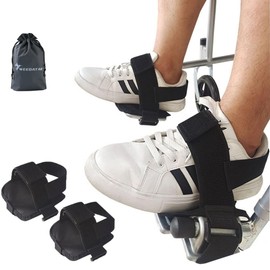 WEEOATAR Wheelchair Shoes Wheelchair Shoe Holder Wheelchair Pedals Foot Rests,Adjustable,Lightweight,Keep Feet from Sliding Off,Provide Support for Elderly, Disabled 2PCS(Black1)