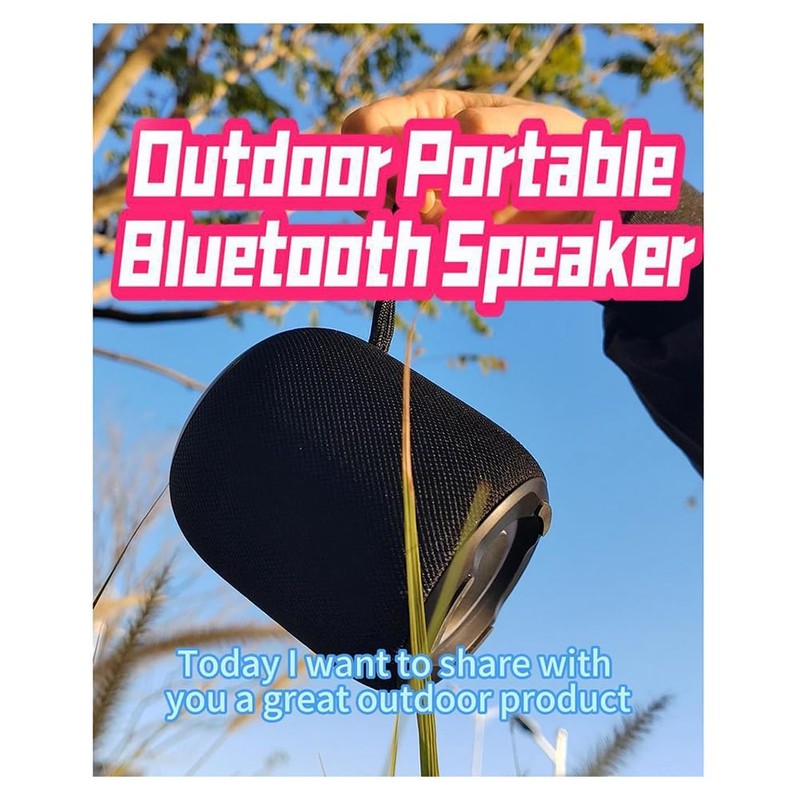 Snblzhef Portable Bluetooth Speaker Wireless Bluetooth Speaker Outdoor Portable Subwoofer