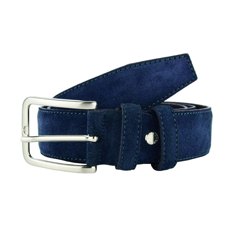 GRESEL Genuine Suede Belt for Men and Women, Genuine Leather,
