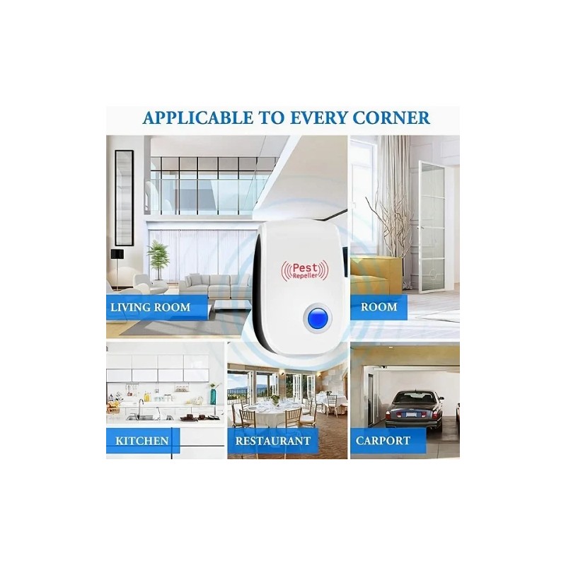 All Access Trading 6 Packs Ultrasonic Pest Control Repellent for