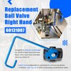60131007 Ball Valve 1-1/4" Right-Hand Valve with 9" Hook Lever