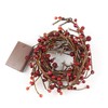Rhytsing Red Berry Branch Pre-lit Garland with 30LED Lights, Battery