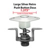 Large Silver Dzus 1.375 Push Button Quick Latch Release