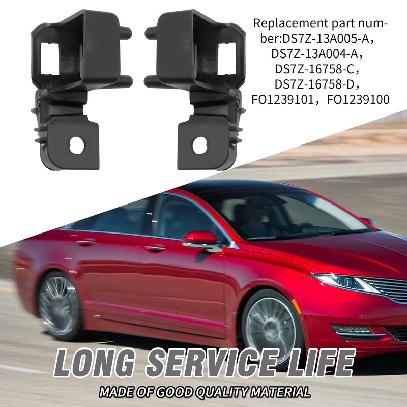 LIDSCURA 2Pcs DS7Z-13A005-A Headlight Mount Brackets Support Set, Replacement for