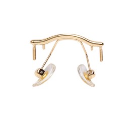 Rimless Glasses Accessories Nose Bridge Eyeglass Pads Pieces Screws Washer and Screwdriver (Gold)