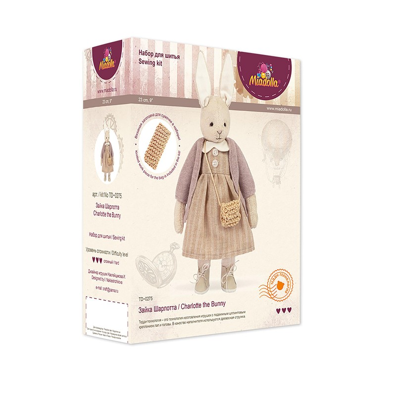 Miadolla - Sewing Kit - TD-0275 - Charlotte the Bunny