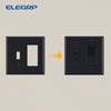 Combination Wall Plate ELEGRP 2-Gang 1-Toggle Light Switch 1-Decorator/GFCI Device