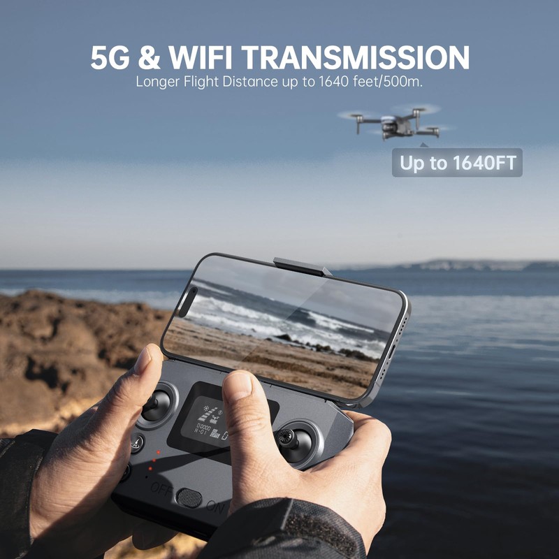 Drone with Camera 4K for Adults Beginners, Drone with GPS,