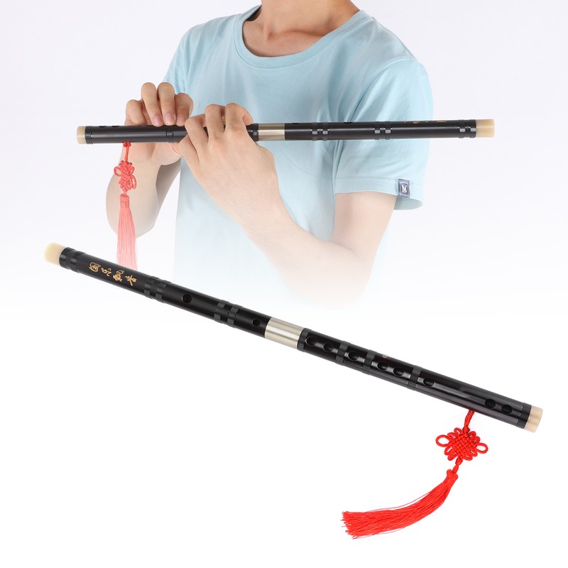 Flute Traditional Handmade Chinese Instrument ReddishBrown Dizi for Music Lover(G