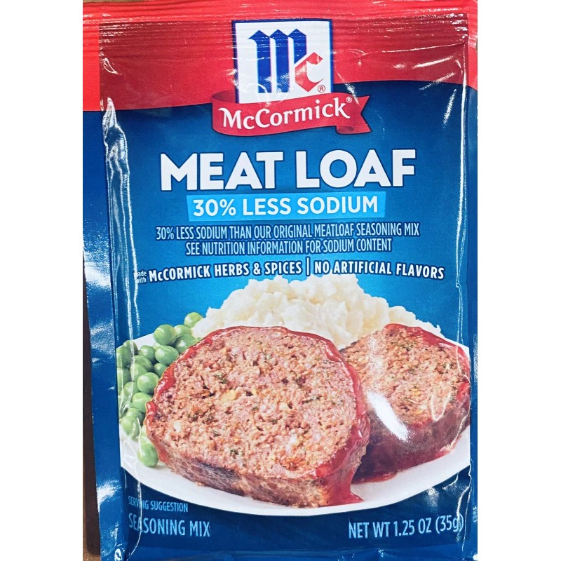 McCormick MEAT LOAF Seasoning Mix 30% LESS SODIUM Savory Herbs