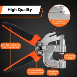 Sopnom Leather Snap Button Kit, Heavy Duty Snaps Fastener Kit Snaps Press Pliers and 12.5mm Leather Buttons, 4Colors 40Sets Snaps for Fabric, Clothes, Jackets, Purse, Belts, Bags, Tool Kit