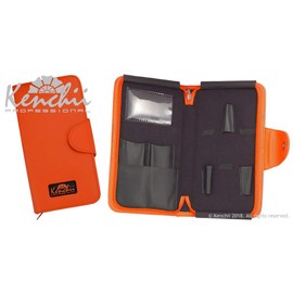 Kenchii Shear & Scissor Case Hold 5 Beauty or Grooming Shears KEL5Z (Orange)