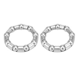 X AUTOHAUX 2pcs 44.5mm x 9 Bicycle Ball Bearings Crank Wheel Bearing Retainer