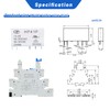 (2Pcs) Relay 12V Din Rail;Silm;DC 12V;HF41F/12-ZS 5 Pin 1NO 1NC