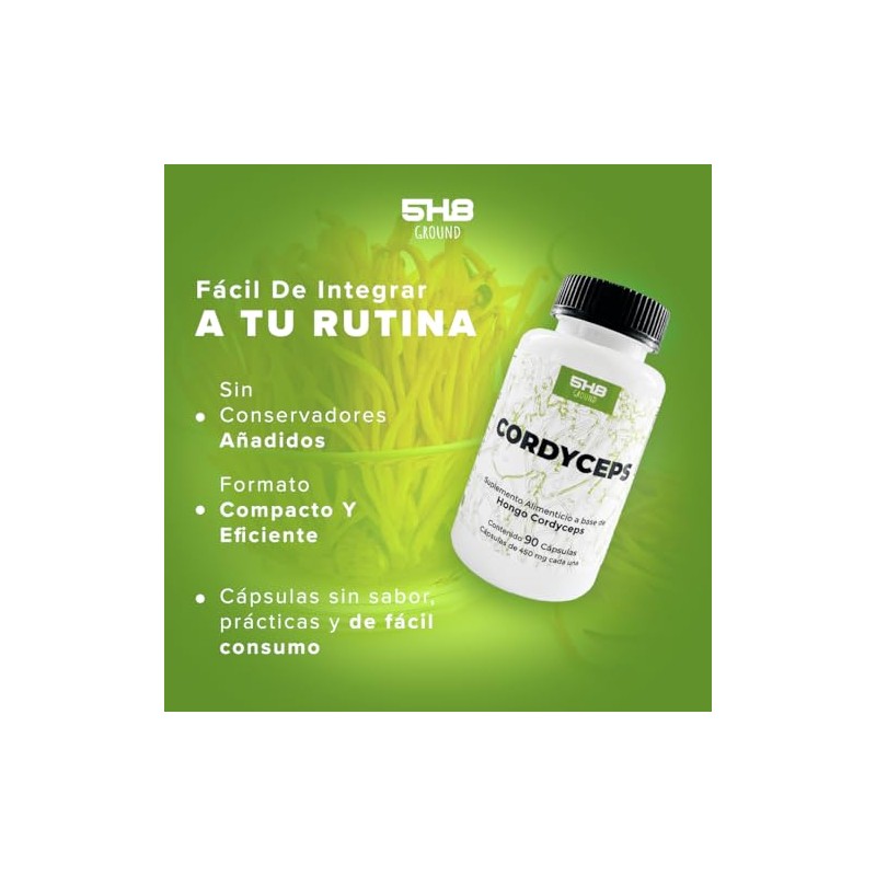 Hongo Cordyceps - Adaptógeno Natural - Vitalidad y Energía 5H8