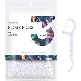 Dental Floss-100 Pcs Dental Floss Toothpick,Teeth Stick,Tooth Picks,Floss Picks,Teeth Cleaning (100 Picks)