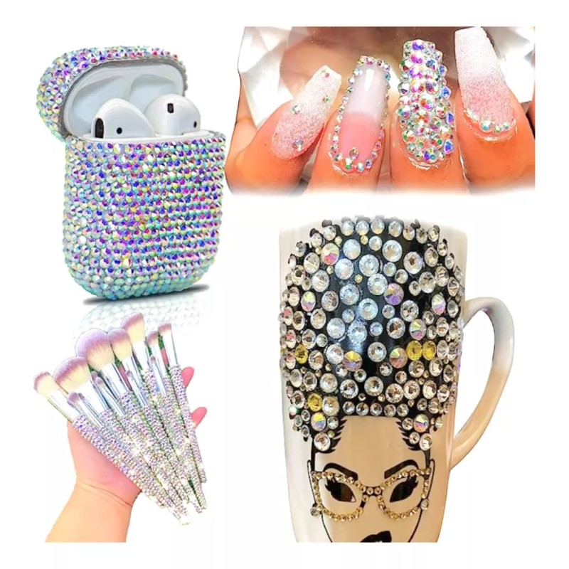 A4f Solutions 1440pzs Pedrería Cristal Tornasol Para Uñas Decoración Ss5