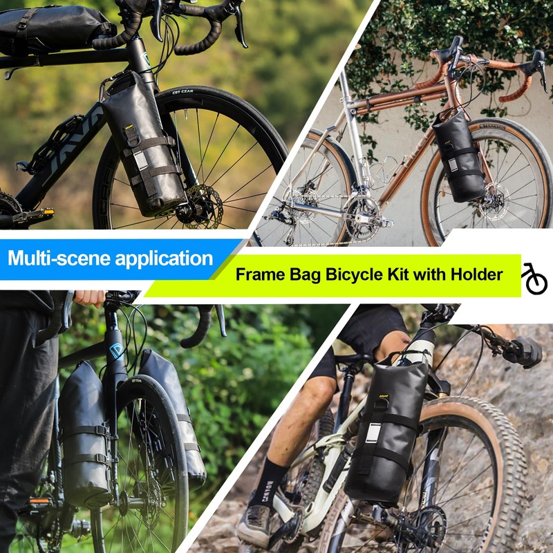 Desing Wish 2PCS 8L Bike Front Fork Bag Waterproof Bike