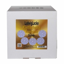 Schleifpapier 100x 9Loch 150mm K400 Klettscheiben für Autolack Schleifscheiben