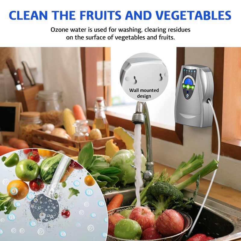VTAR Ozone Machine, 500mg/h Multipurpose Ozone Machine Purify Air, Water,