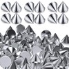 SmallCat 100PCS 8 mm Silver Spike Cone Studs, Cool Punk