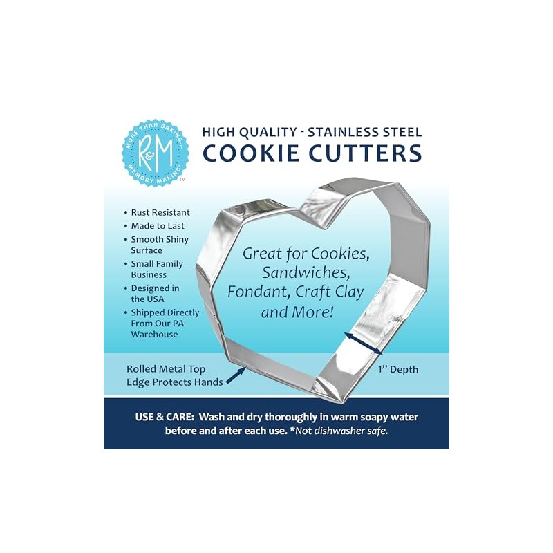 R&M Big Foot Cookie Cutter Stainless Steel 3.5"