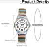 Lancardo Women Elastic Strap Wristwatch Big Number Dial Watch Rose