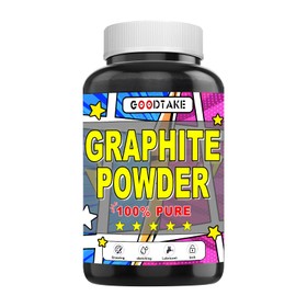 GOODTAKE Pure Graphite Powder, Ultra-Fine Powdered Graphite, Dry Powder Graphite's Lubricant, Powdered Graphite's for Drawing, Sketching, Pencils, Locks, Bearings, Black - 8 Ounces