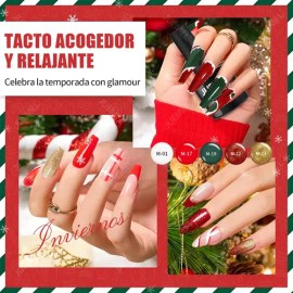 24 Geles Esmalte Para Uñas Gama De Uv Semipermanente Juemel, Con 3 Piezas Capa Base de y Capa Superior Mate y Brillante, Uñas de Gel Multicolor de... 
