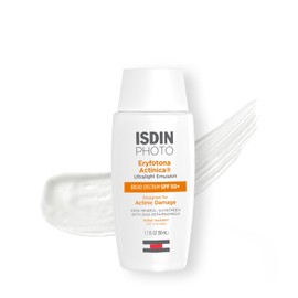 ISDIN Eryfotona Actinica SPF 50+ | Protector solar mineral para rostro con óxido de zinc | Filtros UV 100% minerales | Sin yeso blanco, adecuado para pieles sensibles, recomendado por dermatólogos